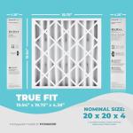20x20x4 MERV 11 Pleated Air Filters, 2-Pack
