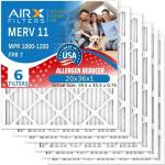 AIRX Wicked Clean MERV 11 Air Filters 6 Pack
