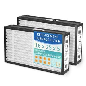 16x25x5 MERV 13 Lennox Air Filter 2-Pack