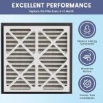 20x20x3 MERV 13 Pleated Air Filters - 2 Pack