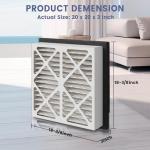 20x20x3 MERV 13 Pleated Air Filters - 2 Pack