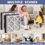 20x20x3 MERV 13 Pleated Air Filters - 2 Pack