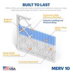 BNX TruFilter 14x20x1 MERV 10 Air Filters 4-Pack