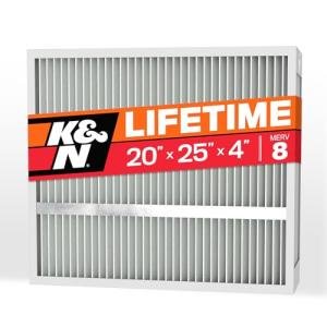 K&N 20X25X4 Washable MERV 8 Air Filter