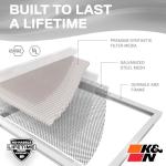 K&N 20X25X4 Washable MERV 8 Air Filter