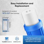 PUREPLUS 20 Micron 10" Sediment Water Filter 6-Pack