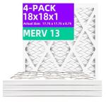Qingzhug MERV 13 Pleated Air Filters 4-Pack