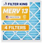 Filter King 19.75x21x1 MERV 13 Air Filters 4-Pack