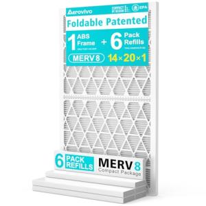 AeroVivo Refillable Air Filter Kit with 6 Refills