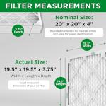 Mann+Hummel MERV 8 Pleated Air Filters, 6 Pack
