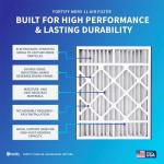 Fortify 16x25x5 MERV 11 HVAC Filters (2-Pack)