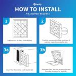 Fortify 16x25x5 MERV 11 HVAC Filters (2-Pack)