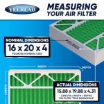YEEREAD 16x20x4 MERV 13 Air Filters 2-Pack