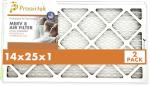 Proairtek 14x25x1 Air Filters - Pack of 2