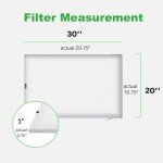 Reair 20x30x1 Air filter, Washable and Reusable Air Filter 20x30x1 for AC HVAC Furnace, MREV 8 Air Filters Machine Washable & Dryer Friendly, AC Furnace Air Filter