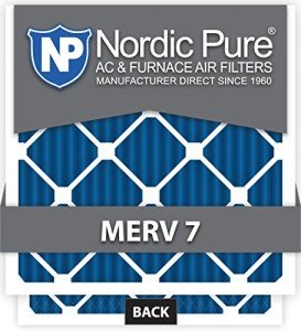 Nordic Pure 4x26x1ExactCustomM7-6 MERV 7 AC Furnace Filters, 17 1/4 x 26 x 3/4 (17.25 x 26 x 0.75), 6 Piece