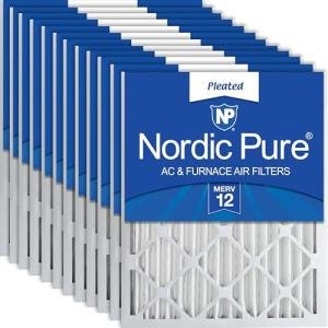 Nordic Pure MERV 12 Pleated Air Filter Pack