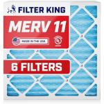 Filter King 6-Pack MERV 11 Air Filters 16.5x22