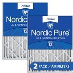 Nordic Pure 16x24x4 (15_3/8 x 23_3/8 x 3_5/8) Pleated MERV 12 Air Filters 2 Pack