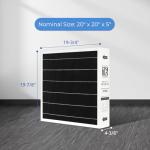 Vilaso 20x20x5 MERV 16 Furnace Air Filter 2-Pack