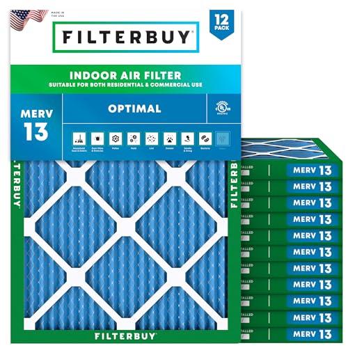 MERV 13 HVAC Filters 16.5x21.5 (12-Pack)