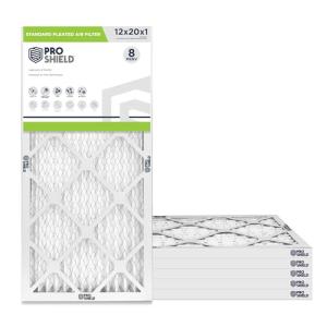 12x20x1 MERV 8 Pleated Filter Pack of 6