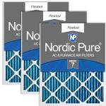 Nordic Pure 14x25 Pleated MERV 7 Filters, 3-Pack