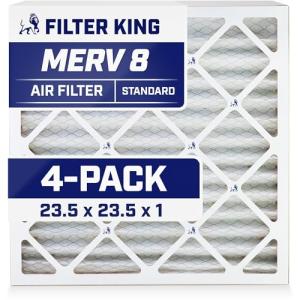 Filter King 23.5x23.5x1 MERV 8 Air Filter 4-Pack