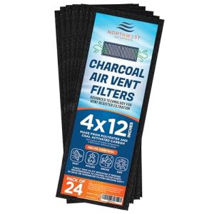 Activated Carbon Air Vent Filters - 24-Pack