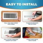 Activated Carbon Air Vent Filters - 24-Pack