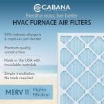 Cabana 6-Pack 12x20x1 MERV 11 Air Filters