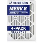 Filter King 4-Pack 13.5x27x1 Air Filters