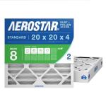 Aerostar 20x20x4 MERV 8 Air Filter 2-Pack
