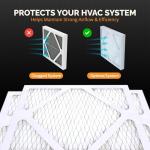 Tiger Tough MERV 10 Air Filters, 12x14x1, 4-Pack