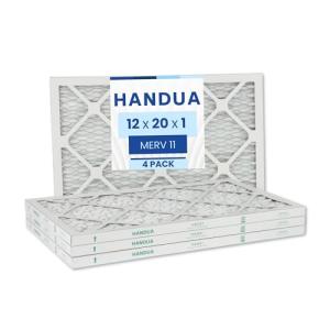 Handua MERV 11 Air Filter 12x20x1, 4 Pack