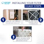 United Filter 16x25x4 MERV 11 Air Filter Pack