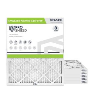 MERV 8 Pleated Air Filters 18x24x1, 6 Pack