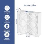 19x20x4 MERV 13 Furnace Air Filters - 2 Pack