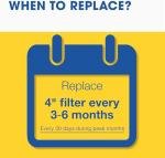 Aerostar 24x24 Pleated Air Filters, MERV 11, 6 Pack