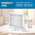 Aliveair MERV 11 20x24x4 Air Filter 2-Pack