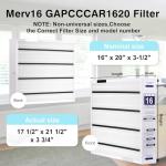 2 Pack Replacement Filter for Bryant & Carrier 16"x20"x3.5