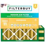 Filterbuy 21x21x4 MERV 11 Air Filters (3-Pack)