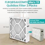 2 Pack of MERV13 22.7"x20"x4.7" Air Filters