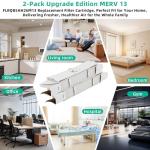 MERV13 Air Filter 25.5"x20"x4.7" - 2 Packs