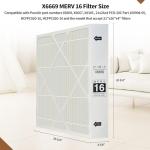 ARQRAYGYS X6669 MERV 16 Filter - 2 Pack