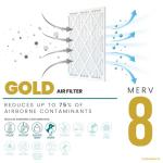 Accumulair Gold MERV 8 HVAC Air Filter 4-Pack
