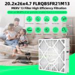 2-Pack MERV 13 Air Filters 20.2"x26"x4.7