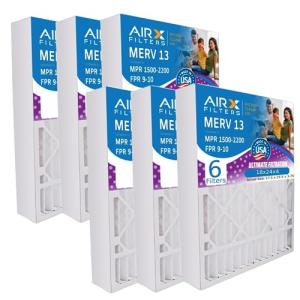 AIRX MERV 13 Electrostatic Air Filters 6 Pack