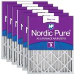 Nordic Pure MERV 8 Pleated Air Filters 6 Pack