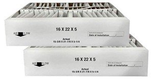 Atomic M0-1056 16x22x5 Furnace Filter (Actual Size: 15-3/8" x 21-7/8" x 5-1/4") Compatible replacement Goodman, Amana & Five Seasons MERV 11 Media Filter (2 Pack)